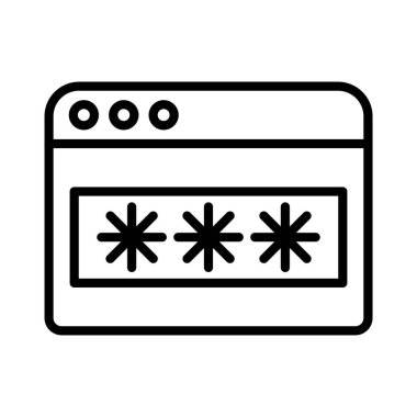 Password Vector Icon Design