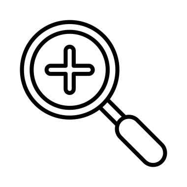 vektör simgesi tasarım görünümünde yakınlaştırma