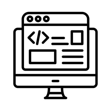 Back-end Developer Vector Icon Design