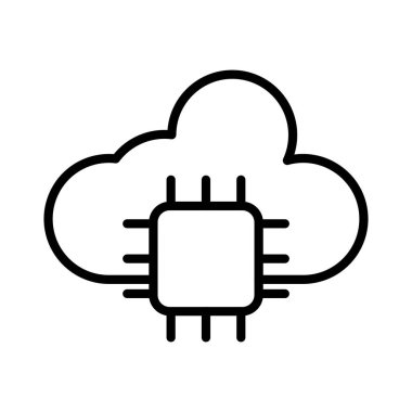 Cloud Computing Vector Icon Design