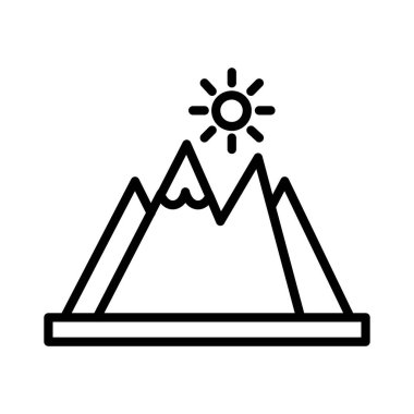 Mountain Vector Icon Design