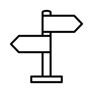 Yönsel İşaret Vektörü Simgesi Tasarımı