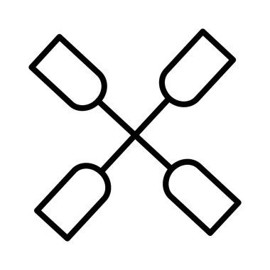 Kürek Vektörü Simgesi Tasarımı