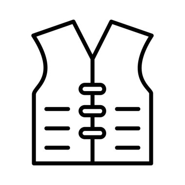Can yeleği Vektör Simgesi Tasarımı