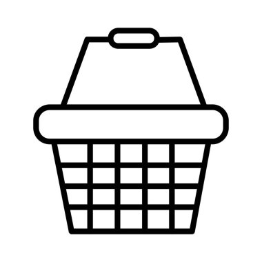 Alışveriş Sepeti Vektör Simgesi Tasarımı