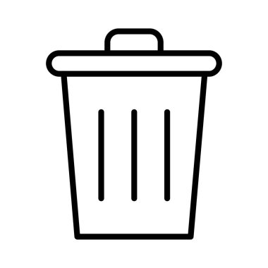 Trash Can Vector Icon Design