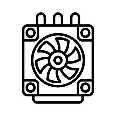 Isıtıcı Vektör Simgesi Tasarımı