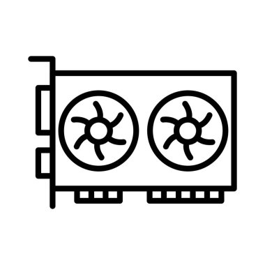 Grafik Kart Vektör Simgesi Tasarımı