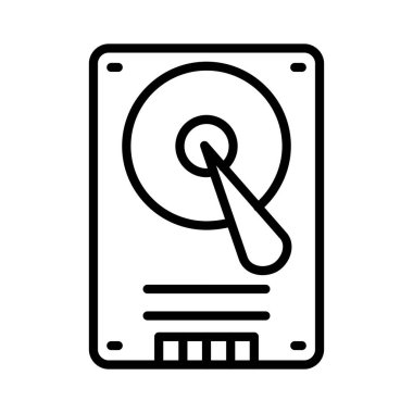 Hard Disk Vektör Simgesi Tasarımı