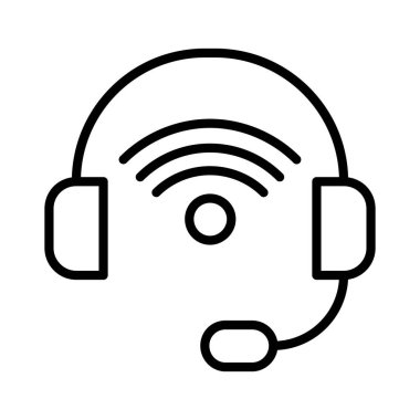 Headset Vector Icon Design