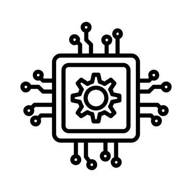 Cpu Vector Icon Design