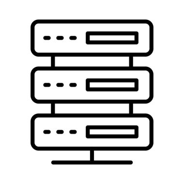 sunucu vektör simgesi tasarımı