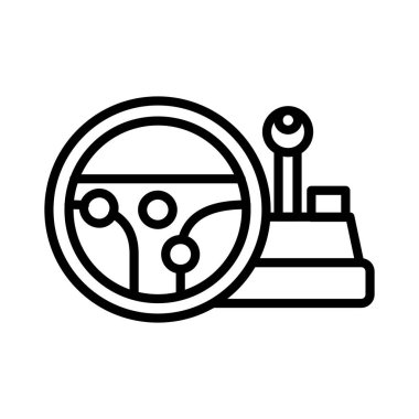 Oyun Tekerleği Vektör Simgesi Tasarımı