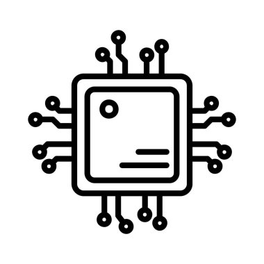 Cpu Vector Icon Design