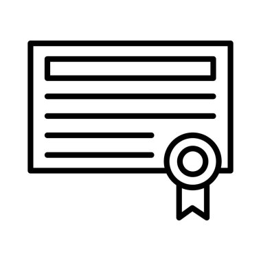 Certificate Vector Icon Design