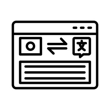 Translator Vector Icon Design