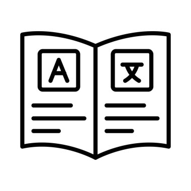 Kitap Vektörü Simgesi Tasarımı