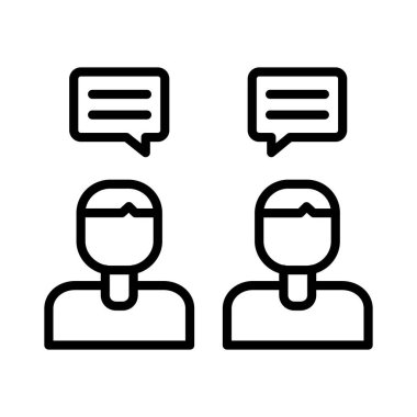 Conversation Vector Icon Design