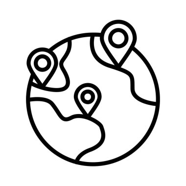 Ülkeler Vektör Simgesi Tasarımı