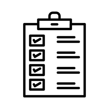 Checklist Vector Icon Design
