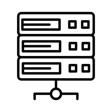 sunucu vektör simgesi tasarımı