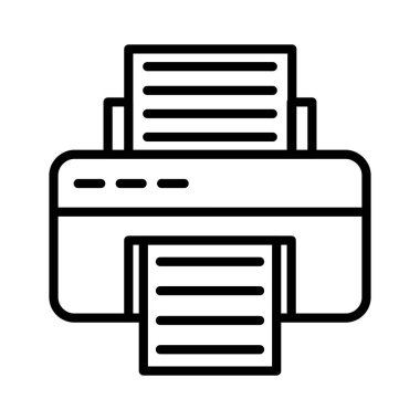 Yazıcı vektör simgesi tasarım