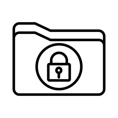 Güvenli Dizin Vektör Simgesi Tasarımı