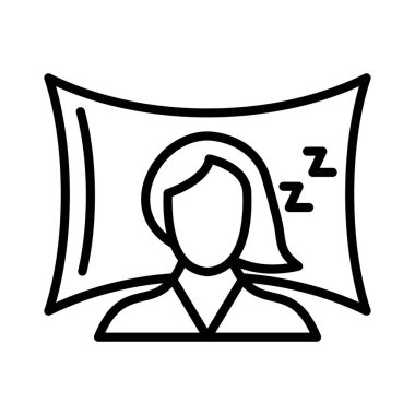 Sleeping Vector Icon Design