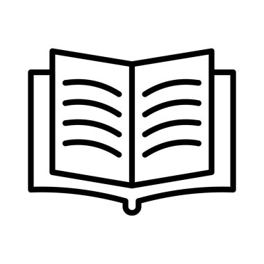 Kitap Vektörü Simgesi Tasarımı