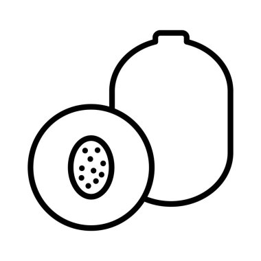 Kiwi Vektör Simgesi Tasarımı