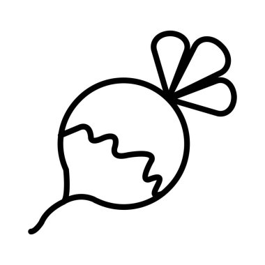 Şalgam Vektör Simgesi Tasarımı