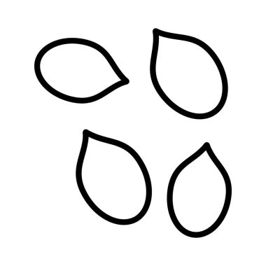 Susam Vektörü Simgesi Tasarımı