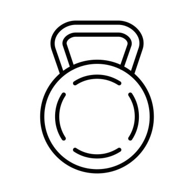 Kettlebell Vektör Simgesi Tasarımı