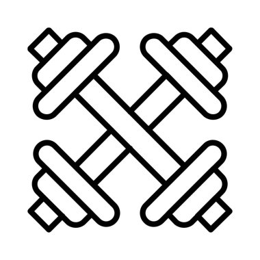 Dumbbell vektör simgesi tasarım