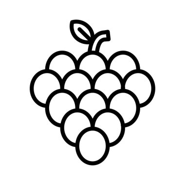 Üzüm Vektörü Simgesi Tasarımı