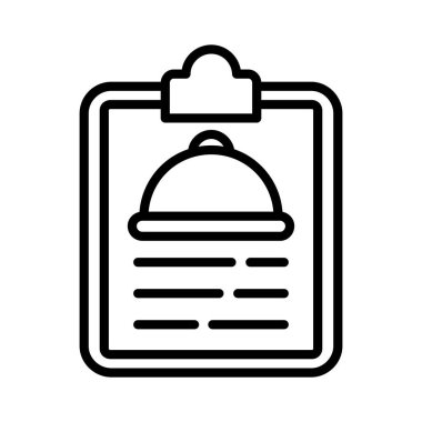 Gıda Menüsü Vektör Simgesi Tasarımı