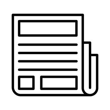 Newspaper Vector Icon Design