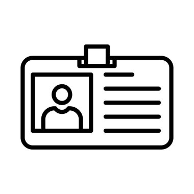 Id Card Vector Icon Design