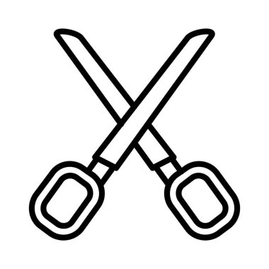 Makas vektör simgesi tasarım