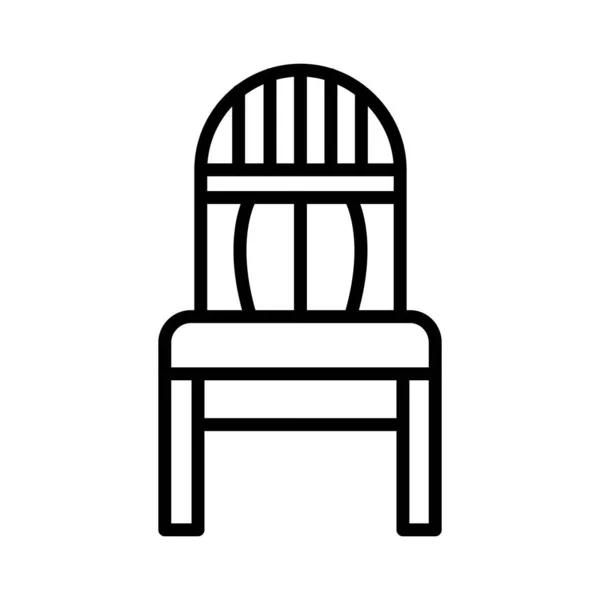 Sandalye Vektörü Simgesi Tasarımı — Stok Vektör
