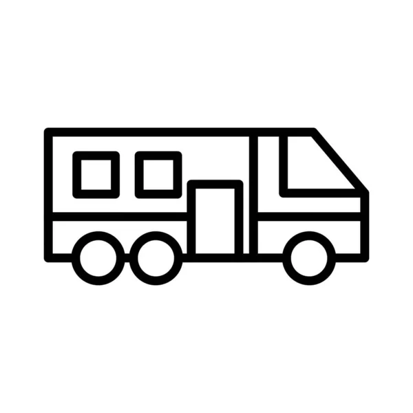 Camper Van Vector Icon Design —  Vetores de Stock