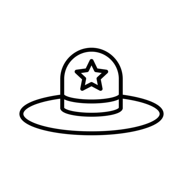 Sombrero Vector Icono Diseño — Vector de stock