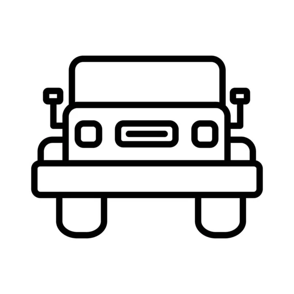 Jeep Vektor Ikon Tervezés — Stock Vector
