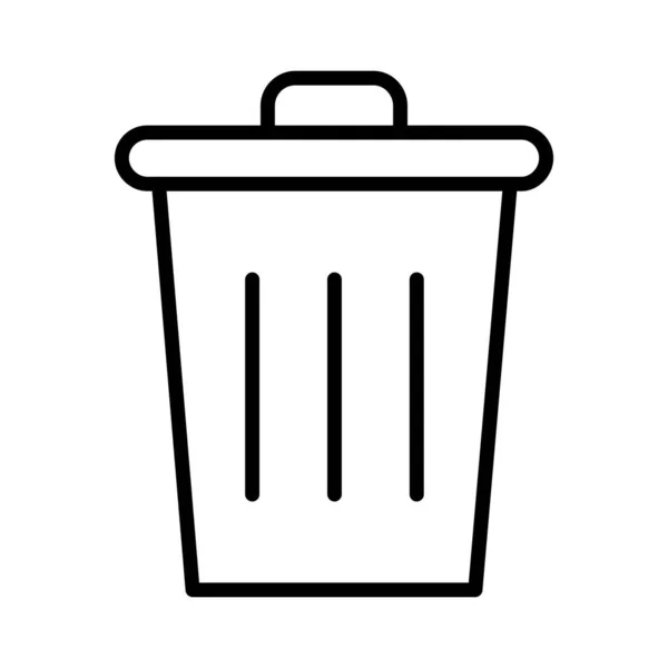 Lixo Pode Vector Ícone Design —  Vetores de Stock