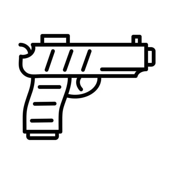 Gun Vector Icon Design — Stok Vektör