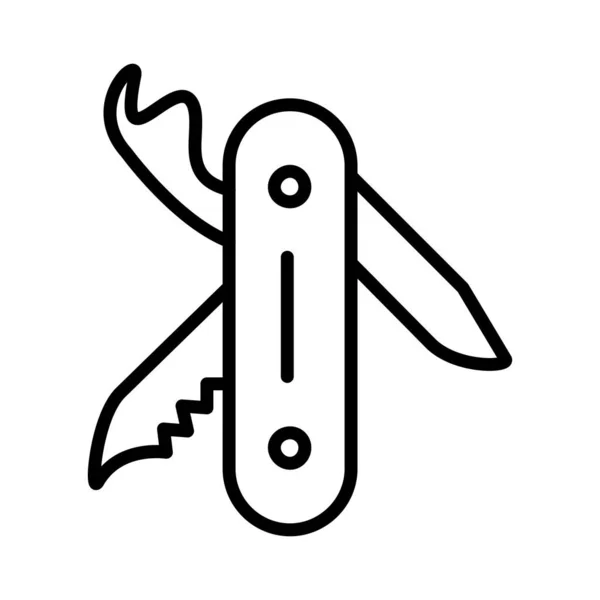 Swiss Army Knife Vector Σχεδιασμός Εικονιδίων — Διανυσματικό Αρχείο