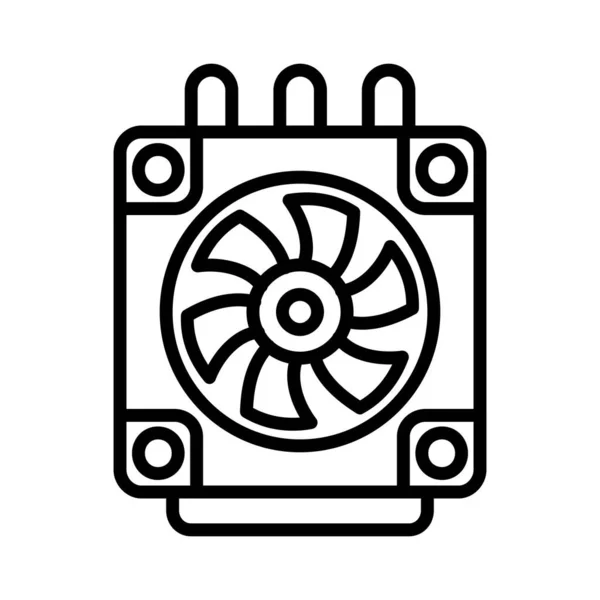 Disipador Calor Vector Icono Diseño — Vector de stock