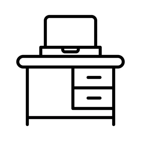 Desk Vector Icon Design — Stok Vektör