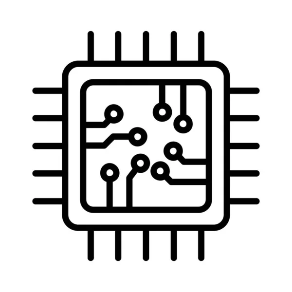 Cpu Vector Icon Design — 图库矢量图片
