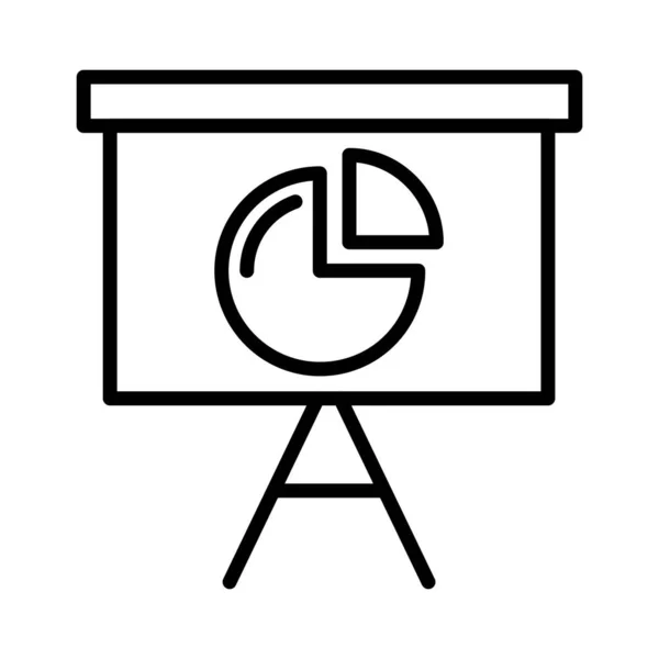 Pie Chart Vector Icon Design — Stock Vector